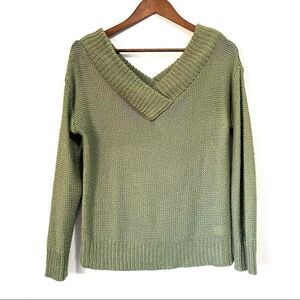 Alya Women’s Knit Sweater Green Size S